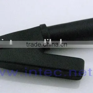 Jumper Wires Alligator Crocodile Roach Test Clip Plastic Handles Crocodile Clips 55mm Black Color I00146 thumbnail-1
