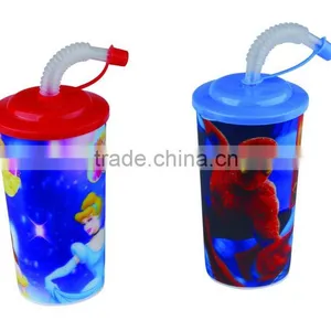 Hot Sale 3D Lenticular Cup With Straw and Lid thumbnail-1