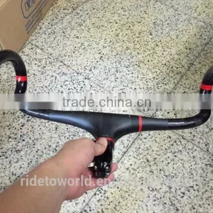 Cycling Bicycle UD High Quality Bicycle Integrated Carbon Road Handlebar ,famous Carbon Road Bicycle Handlebar Decal OEM thumbnail-4