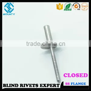 FACTORY A2 A4 304 316 STAINLESS STEEL LARGE FLANGE HEAD SEALED TYPE POP RIVETS thumbnail-4