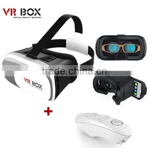 2016 Trending Products Consumer Electronics Cardboard VR BOX 3D Glasses With Bluetooth Remote Conrol thumbnail-1