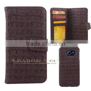 New Design Factory Supplier 2 in 1 Detachable Wallet Leather Case for Samsung S6, Back Case Cover, Mobile Phone Case thumbnail-4