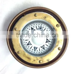 Nautical Brass Maritime Compass -GYROSCOPE ANTIQUE Compass 13513 thumbnail-4