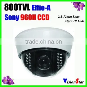 China Wholesale 1/3" Sony Exview CCTV Camera 22pcs IR Leds MIni Plastic Camera Night Vision Video Camera Manual Zoom thumbnail-1
