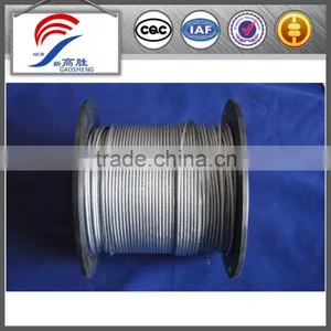 DIN3052 8mm High Tensile Galvanized Steel Wire Rope Cable thumbnail-1