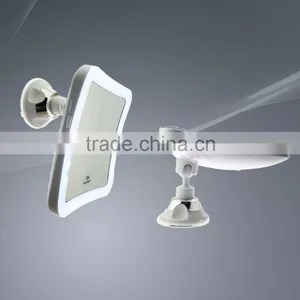 Led Makeup Mirror Square Suction Wall Lighted Swival Mirror With Led thumbnail-2