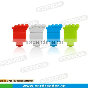 Foot Shape Promotional Gifts tf Usb 2.0 Single Card Reader thumbnail-1
