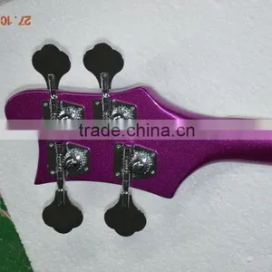 4 String Electric Bass Guitar Ricken for Backer Bass Guitar Set-in Neck Metallic Color Can Custom thumbnail-5
