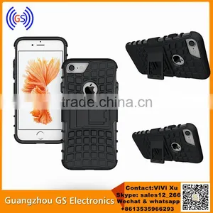 Hybrid 2 In 1 Shockproof Armor Case Cover For Iphone 7 Mobile Phone Accessories thumbnail-1