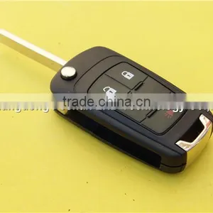 Flip Key Remote Fob Case Cover for Chevrolet Cruze HU100 4 Button Car Key Blank thumbnail-5