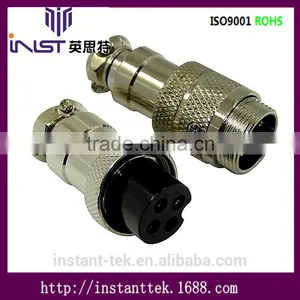 INST GX16 8pin Metal Srcew Waterproof Airplug Connector thumbnail-5