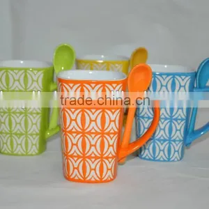 Bright Color Mug With Spoon for World Cup 2014 Promotional thumbnail-1