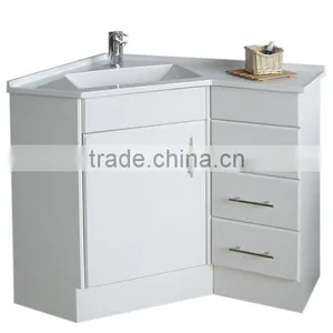 Modern Vanity Cabinet With Conner Artificial Stone Basin thumbnail-1