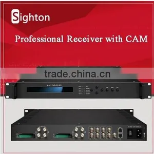 4 Tuner Inputs Digital tv Headend Equipment Internet tv Decoder Support Wawzo Server Satellite Receiver thumbnail-1