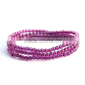Fashion Jewelry Crystal Jewelry Wholesale Hot Purple Rose 567A Purple Teeth Ukraine GARNET BRACELET MULTI Ring on Hand thumbnail-3