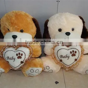HI Valentine Plush Dog With Heart thumbnail-1