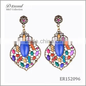 Wholesale Jewelry Fashion Designs Ladies/Women's Ethnic Bohemian Resin Piercing Earrings Dangle Earrings thumbnail-3
