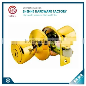 2016 North America Popular Polished Brass Finish Tubular Safe Entry Lock thumbnail-1