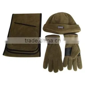 Polar Fleece Hat, Scarf and Gloves Set thumbnail-1