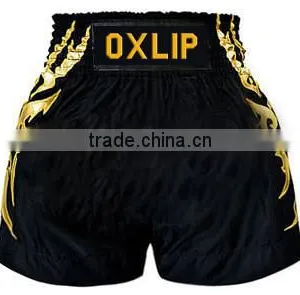 Men Thai Shorts in Blue Color With Embroidry thumbnail-1