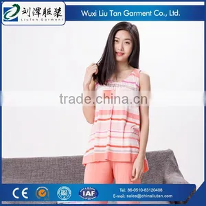 Stripe Knit Women's Sex Sleepwear From Oem Supplier thumbnail-1