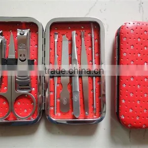 MRT-038 8pcs PU Bag With Stainless Steel Manicure Pedicure Set Kit Tool thumbnail-1
