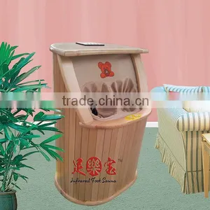Hemlock Foot Sauna Barrel With Massage Device thumbnail-1