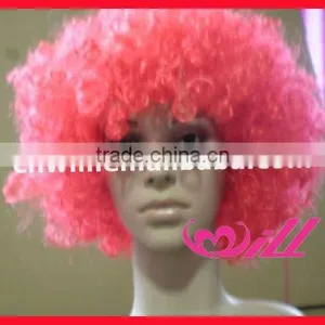 Hot Fashion Pink Wigs Party Wig Sport Fan Wigs thumbnail-1