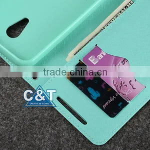 C&T Luxury Genuine pu Leather Pouch Flip Cover for Motorola Moto g2 Xt1063 thumbnail-6