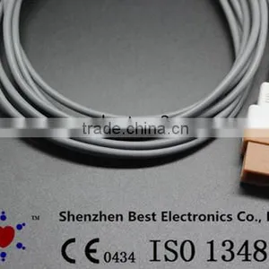 Spacelabs 20700-4000-00 Adult General Temperature Probe/ Sensor 3m Rectangle 10pin thumbnail-1