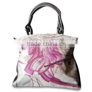 Women's Handbag, Measures 42 x 35 x 7cm, Made of Canvas and PU thumbnail-1