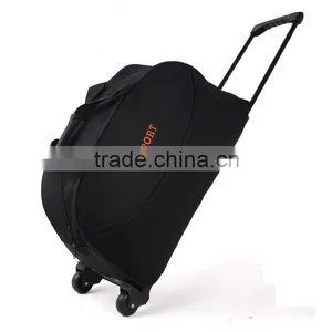 Large Capacity Portable Trolley Bag Canvas Bag thumbnail-1