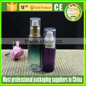 Empty 50ml Triangle Shape Cosmetic Glass Lotion Bottles With Pump Dispenser thumbnail-1