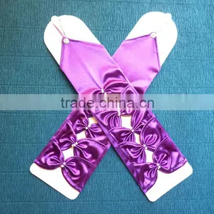Wholesale Cheap Custom Fingerless Bridal Satin Gloves thumbnail-2