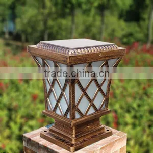 Classical Style Solar Garden Lamp, Outdoor Pillar Lamp With 50000hrs Led thumbnail-1