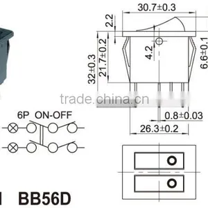 Boat Switch,rocker Switch Mini Switch On-off Switch,electronic Power Rocker Switch thumbnail-2