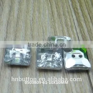 Factory Wholesale Custom Pink Square Shape Acrylic Button thumbnail-1