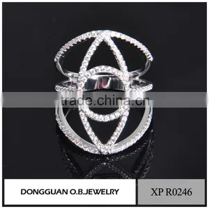 New Arrival Wedding 2016 Latest Design White Gold Ring for Women thumbnail-5