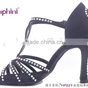 Glamourous Sexy Crystal Stone Ladies High Heel Latin Salsa Dance Shoes From Suphini thumbnail-2