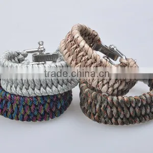 550 Paracord Bracelet With Metal Buckle, Paracord Bracelet Supplies thumbnail-1
