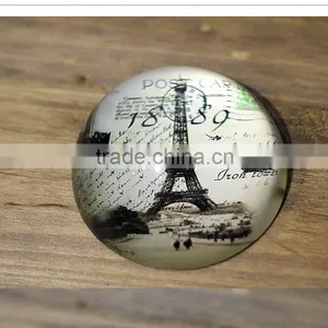 Half-ball Europe Regional Feature Crystal Paperweight for Business Gift thumbnail-3