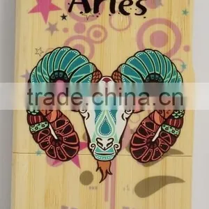 OCASE Manufacturer Maple Wood Zodiac Sign Color Drawing Printing Phone Cover for Iphone 6 thumbnail-1