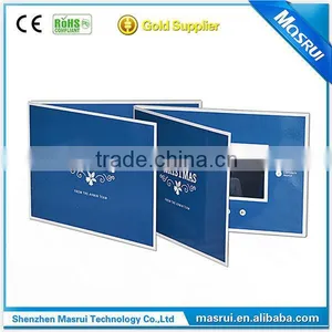 Chinses Import Wholesale Product 5.0 Inch Video Greeting Card Lcd Brochure for Promote thumbnail-1