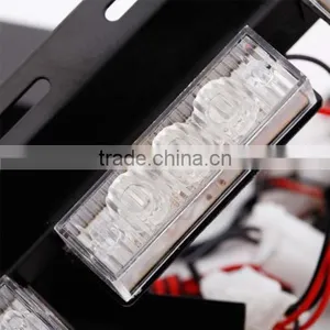 54 LED Amber & White Emergency Vehicle Strobe Lights Car Truck Flash Warning Lights for Front Grille/Deck thumbnail-3