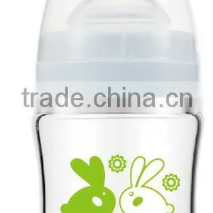 Babies Product Wide Neck Pyrex Glass Baby Feeder Bottles With Handle thumbnail-3