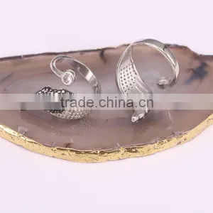 New Style Dark Silver Plated Ring for Women With Crystal Zircon Paved Gemstone Jewelry thumbnail-3