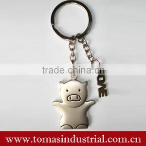 New Arrival Metal Little Pig Shape Keychain thumbnail-1