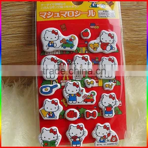 Hello and Kitty Puffy Sticker for Boys and Girls thumbnail-1
