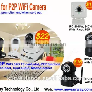 2015 Promotion!!! P2P Function Network IR-CUT Mini WIFI IP Camera With Motion Detect thumbnail-1