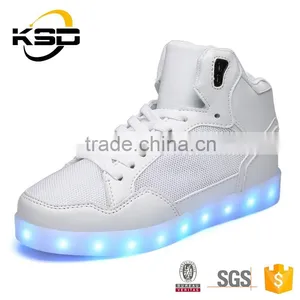 2016 The Latest High Neck Shoes For Men LED Light Up Shoes thumbnail-2